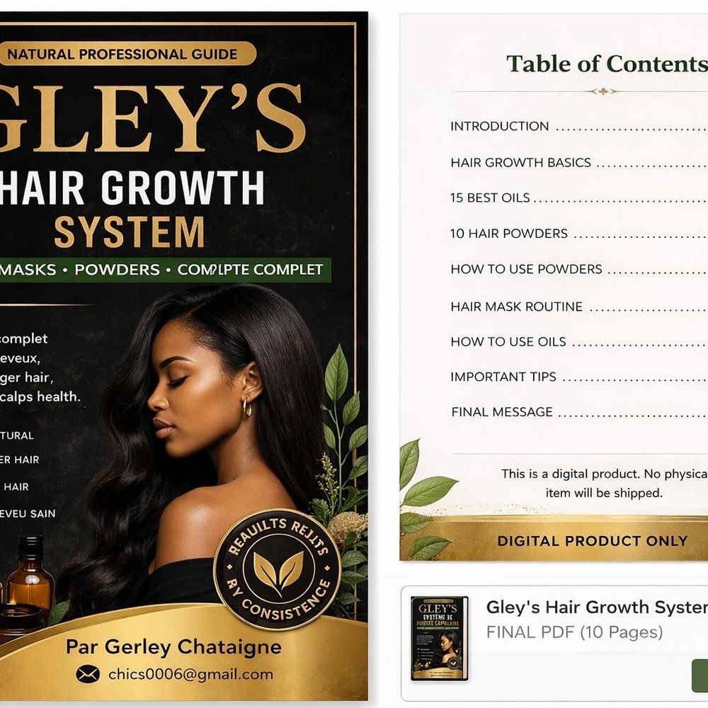 PDF load Hair Growth System - Black